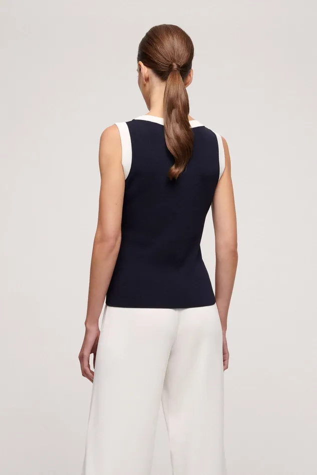 Luisa Spagnoli Tops And TShirts Cortile Bluecream 8211 Women Luisa Spagnoli Tops And TShirts Cortile Bluecream 8211 Women