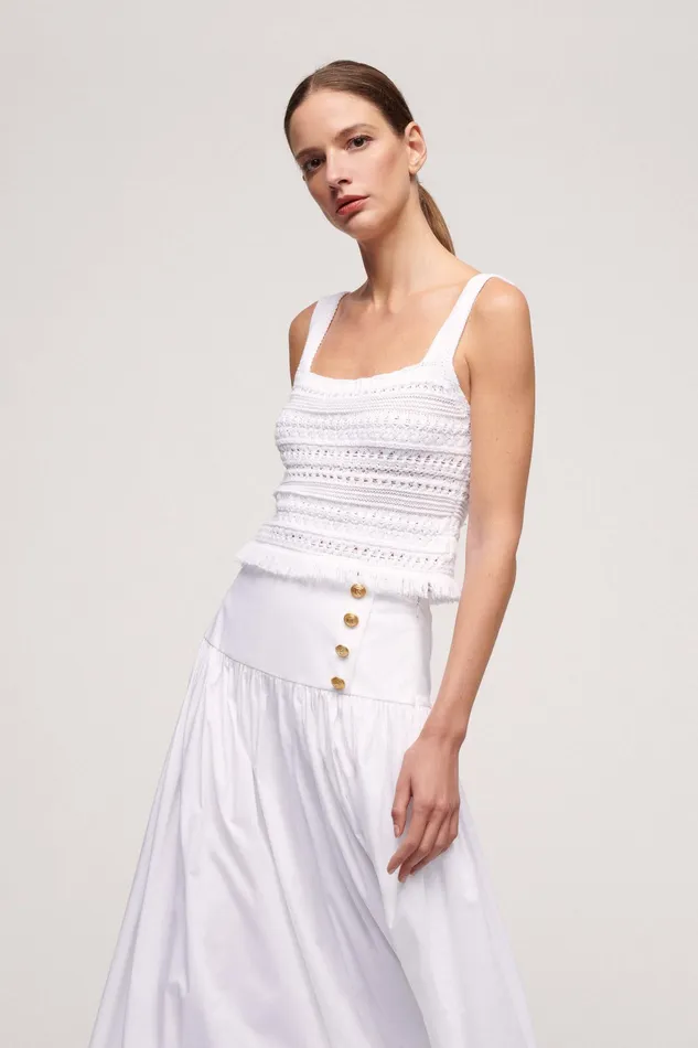 Luisa Spagnoli Tops And TShirts Crauti White 8211 Women