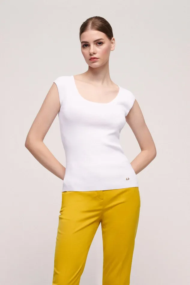 Luisa Spagnoli Tops And TShirts Culla White 8211 Women