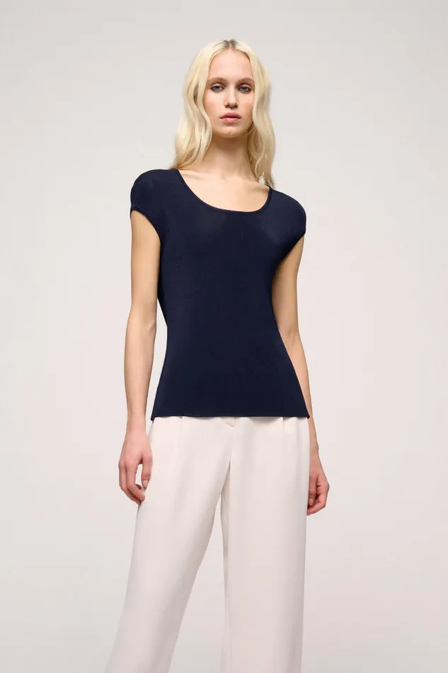 Luisa Spagnoli Tops And TShirts Cuma Blue 8211 Women Luisa Spagnoli Tops And TShirts Cuma Blue 8211 Women