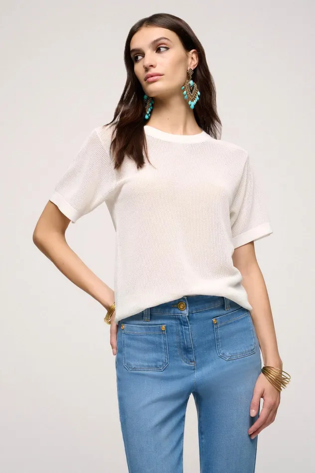 Luisa Spagnoli Tops And TShirts Curriculum Cream 8211 Women