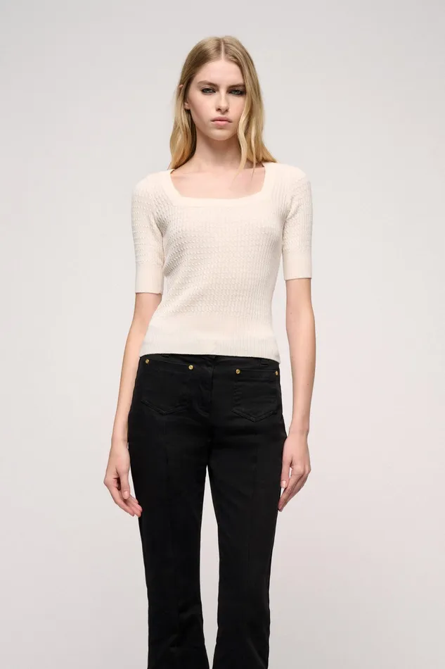Luisa Spagnoli Tops And TShirts Materno Cream 8211 Women