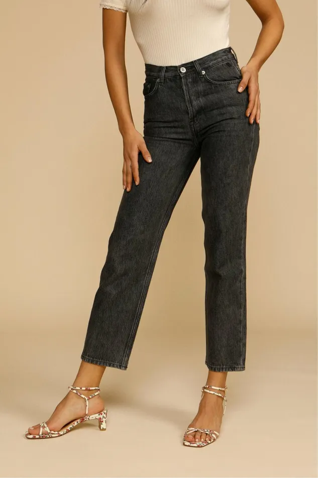 MARAIS Jeans Noir Double Stone Women Rouje Pants