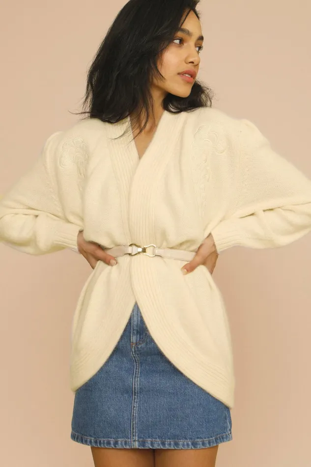 MARTINA Cardigan Ecru Women Rouje Knits