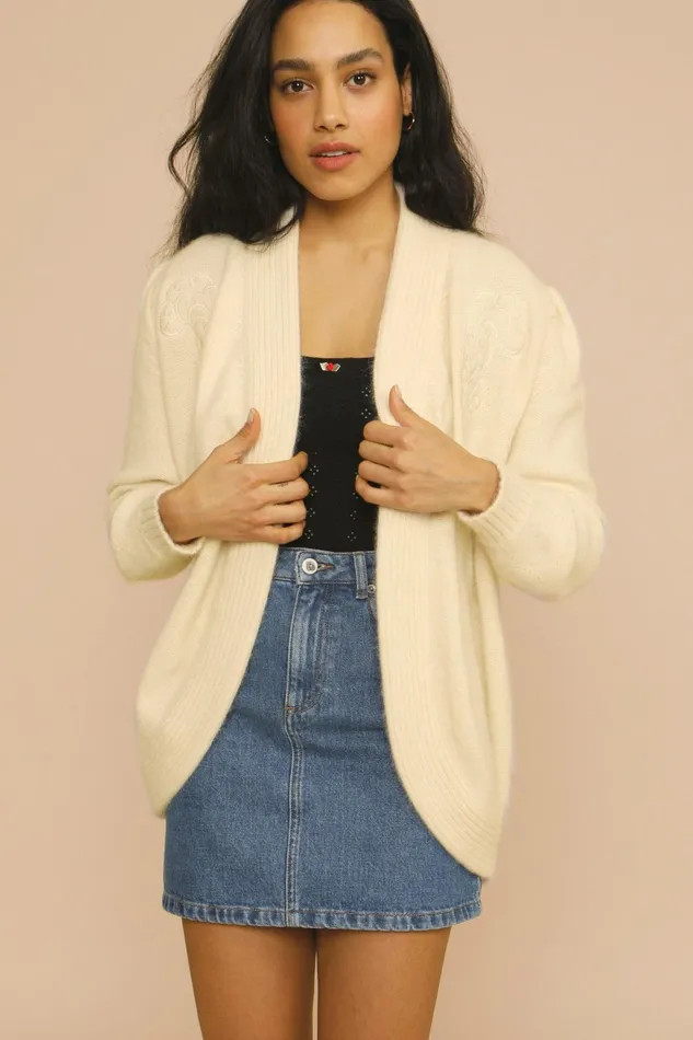 MARTINA Cardigan Ecru Women Rouje Knits