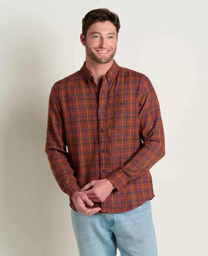 Men039s Airsmyth Long Sleeve Shirt Dark Roast ToadandCo Shirts