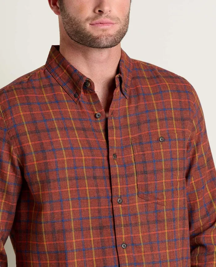 Men039s Airsmyth Long Sleeve Shirt Dark Roast ToadandCo Shirts
