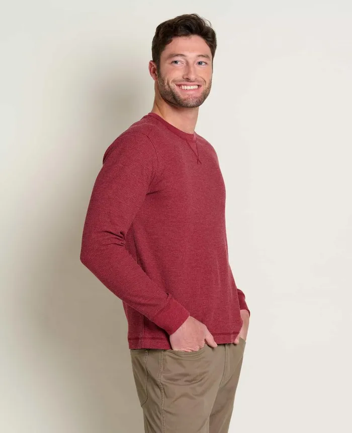Men039s Framer II Long Sleeve Crew Garnet ToadandCo TShirts