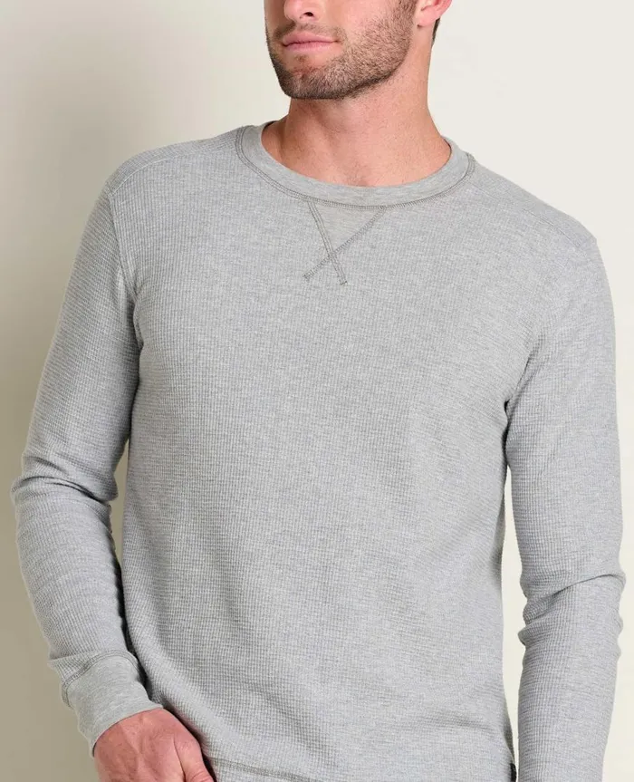 Men039s Framer II Long Sleeve Crew Heather Grey ToadandCo TShirts