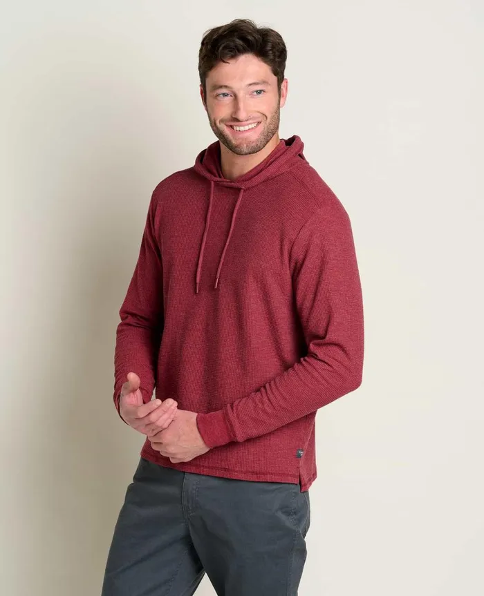 Men039s Framer II Long Sleeve Hoodie Garnet ToadandCo Jackets and Layers