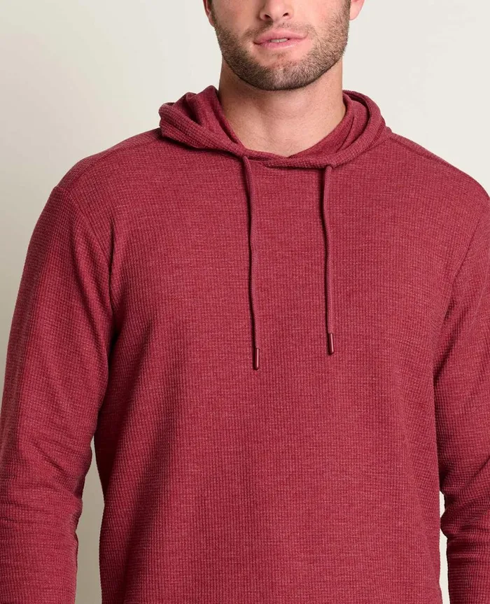 Men039s Framer II Long Sleeve Hoodie Garnet ToadandCo Jackets and Layers