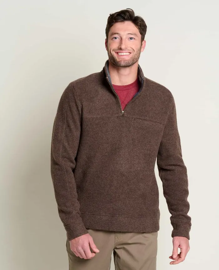 Men039s Kennicott Quarter Zip Sweater Falcon Brown ToadandCo Jackets and Layers Men039s Kennicott Quarter Zip Sweater Falcon Brown ToadandCo Jackets and Layers