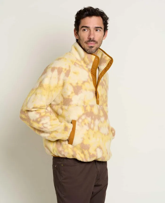 Men039s Men039s Campo Fleece Pullover Barley Tie Dye Print ToadandCo Jackets and Layers
