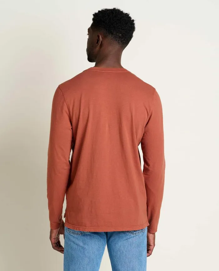 Men039s Men039s Primo Long Sleeve Henley Cinnamon ToadandCo Shirts