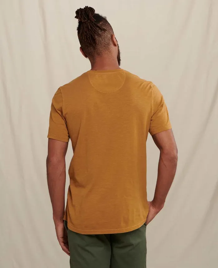 Men039s Men039s Primo Short Sleeve Henley Kelp ToadandCo TShirts