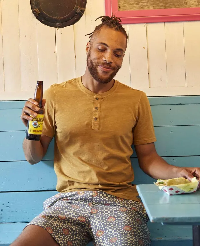 Men039s Men039s Primo Short Sleeve Henley Kelp ToadandCo TShirts