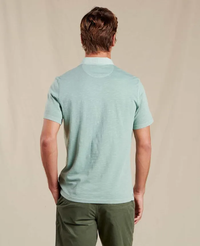 Men039s Men039s Primo Short Sleeve Polo Pale Slate ToadandCo Shirts
