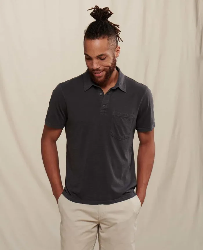 Men039s Men039s Primo Short Sleeve Polo Soot ToadandCo Shirts