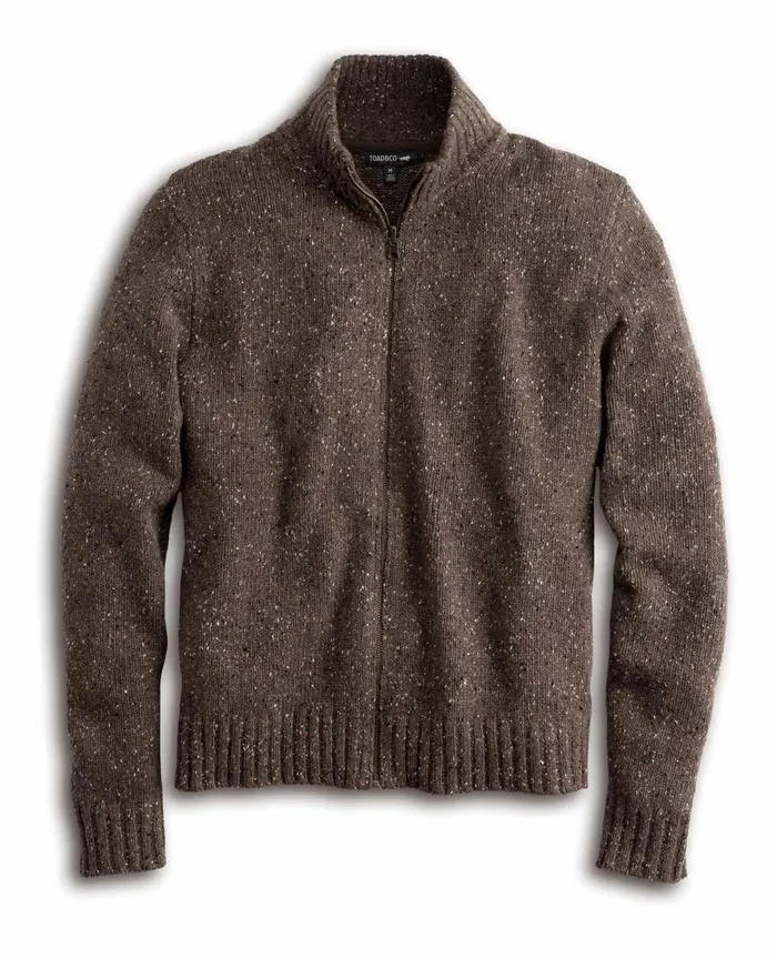 Men039s Men039s Wilde Zip Sweater Brown Sugar ToadandCo Jackets and Layers