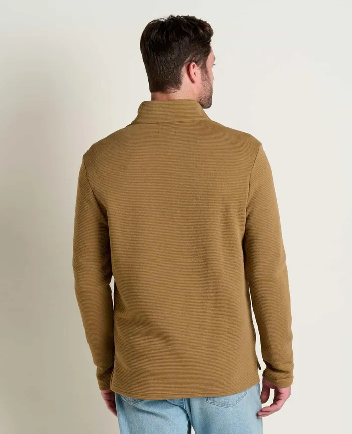 Men039s Moonwake 14 Zip Pullover Honey Brown ToadandCo Jackets and Layers