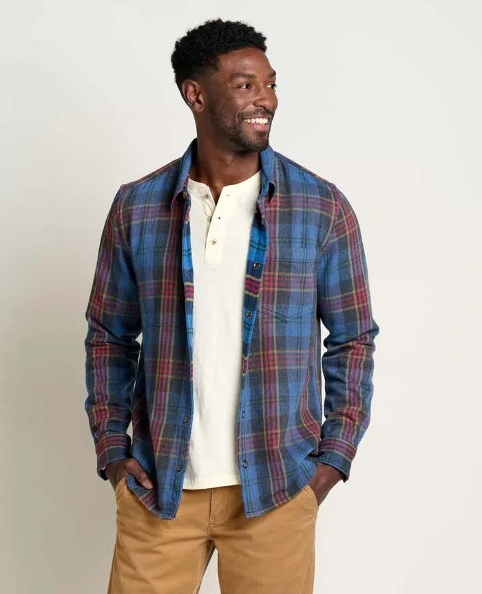 Men039s Over And Out Reversible Long Sleeve Shirt Cornflower ToadandCo Shirts