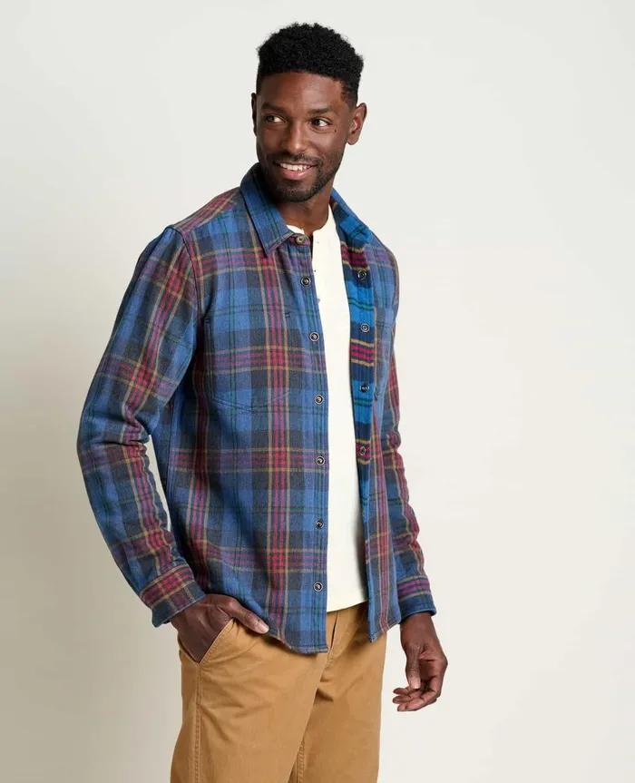 Men039s Over And Out Reversible Long Sleeve Shirt Cornflower ToadandCo Shirts