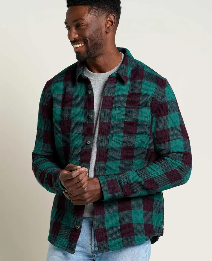 Men039s Sedgewick Long Sleeve Shirt Jasper Buffalo Check ToadandCo Shirts