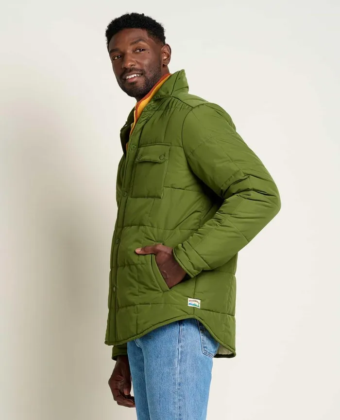 Men039s Spruce Wood Shirt Jacket Chive ToadandCo Jackets and Layers