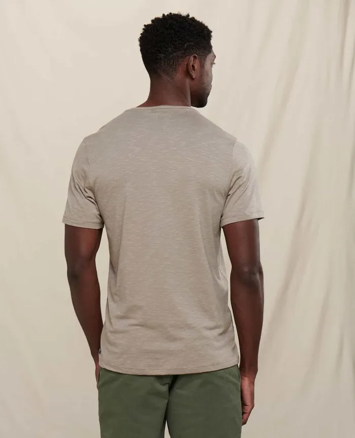 Men039s Tempo Short Sleeve Crew Dark Chino ToadandCo TShirts