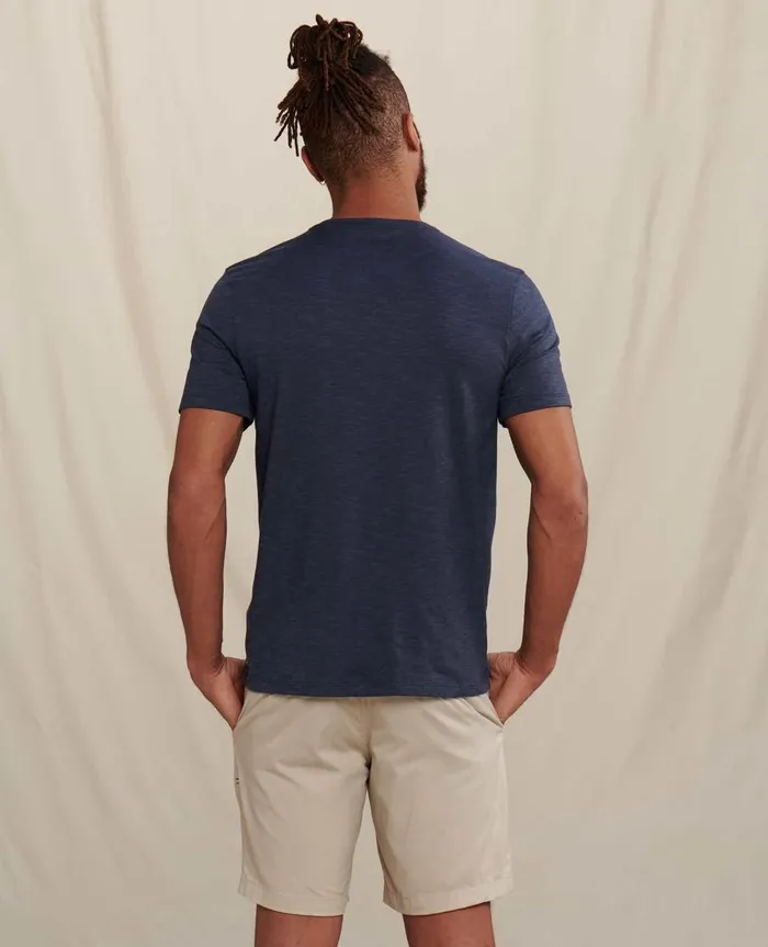Men039s Tempo Short Sleeve Crew True Navy ToadandCo TShirts