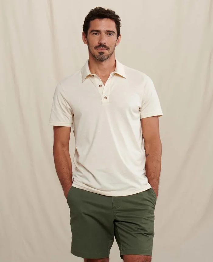 Men039s Tempo Short Sleeve Polo Salt ToadandCo TShirts