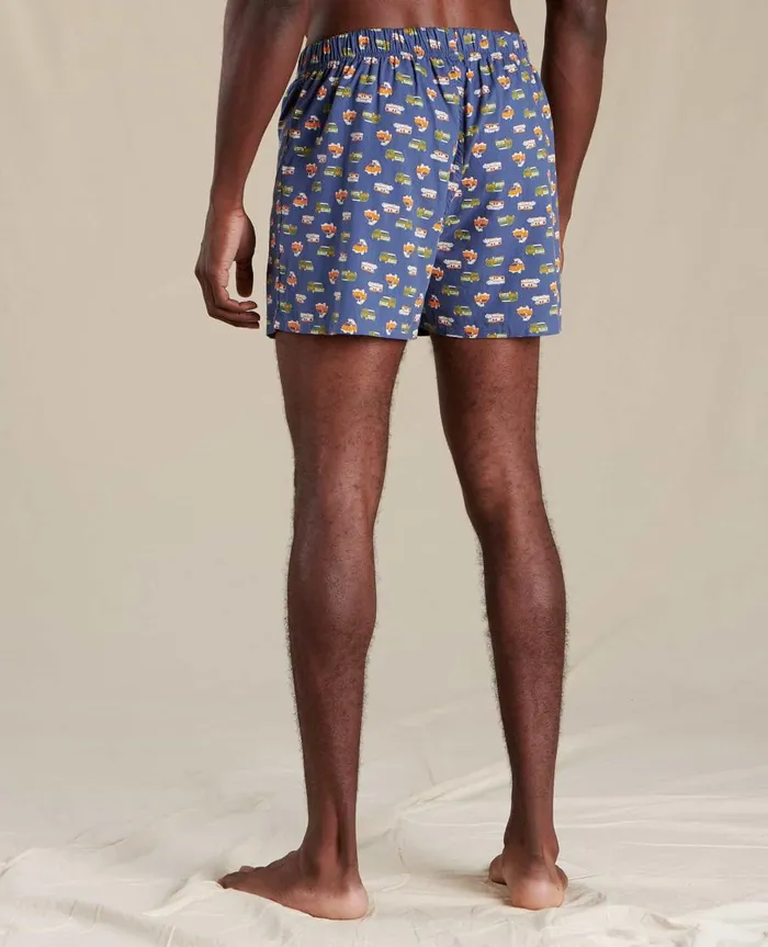 Men039s Woven Boxer Enamel Blue Van Print ToadandCo Underwear and Accessories