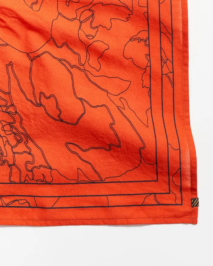 Men Accessories Billy Reid Bloom Bandana Ketchup