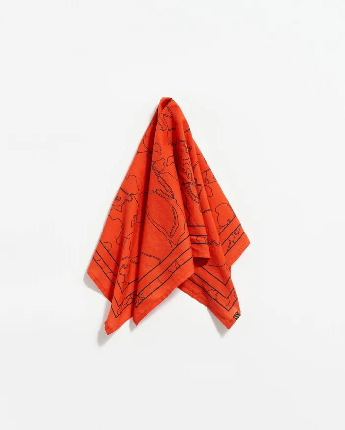 Men Accessories Billy Reid Bloom Bandana Ketchup