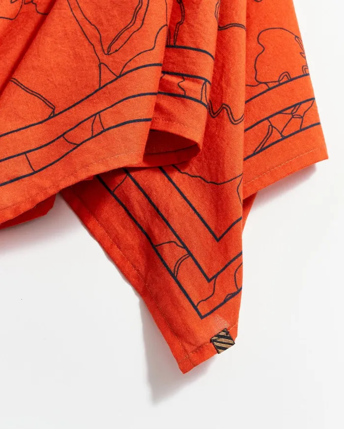 Men Accessories Billy Reid Bloom Bandana Ketchup