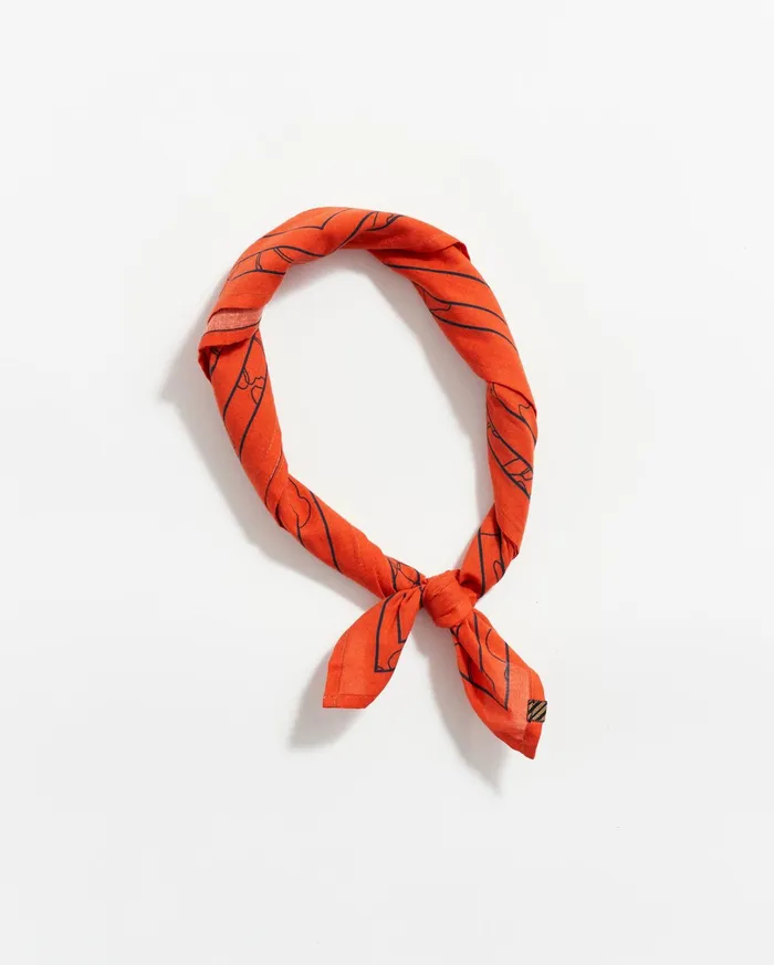 Men Accessories Billy Reid Bloom Bandana Ketchup