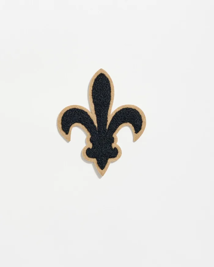 Men Accessories Billy Reid Collegiate Fleur De Lis Patch Black