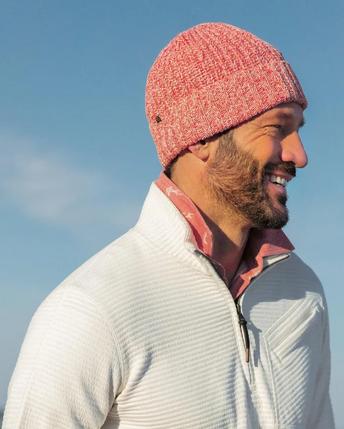 Men Accessories Billy Reid Cotton Ribbon Beanie Burnt Red