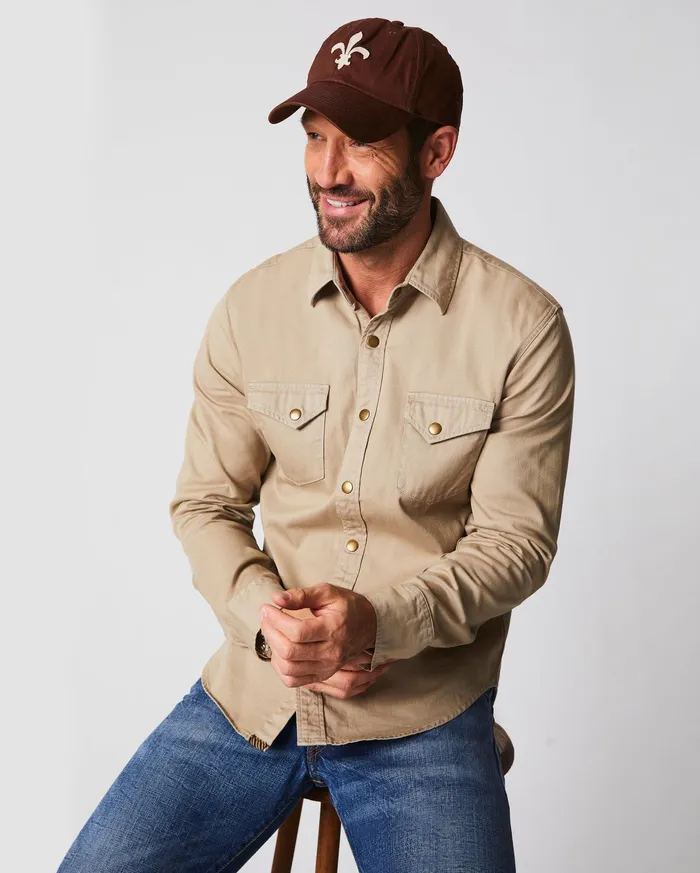 Men Accessories Billy Reid Fleur De Lis Cap Billys Brown