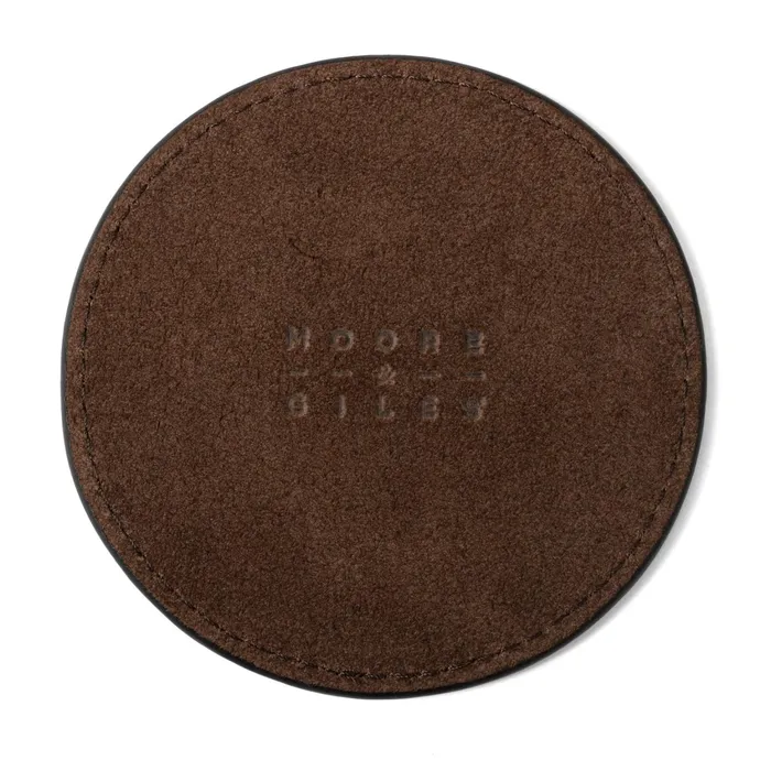 Men Accessories Billy Reid Leather Coaster Set Seven Hills Chocolate