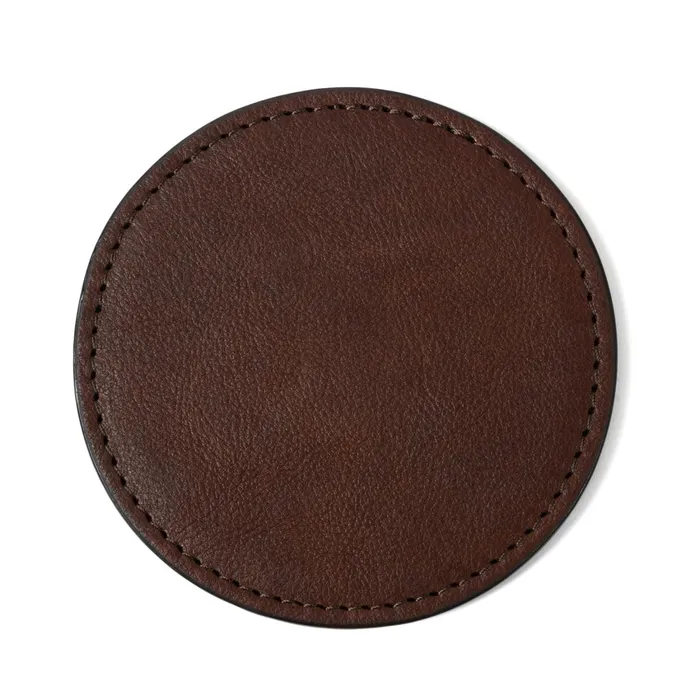 Men Accessories Billy Reid Leather Coaster Set Seven Hills Chocolate