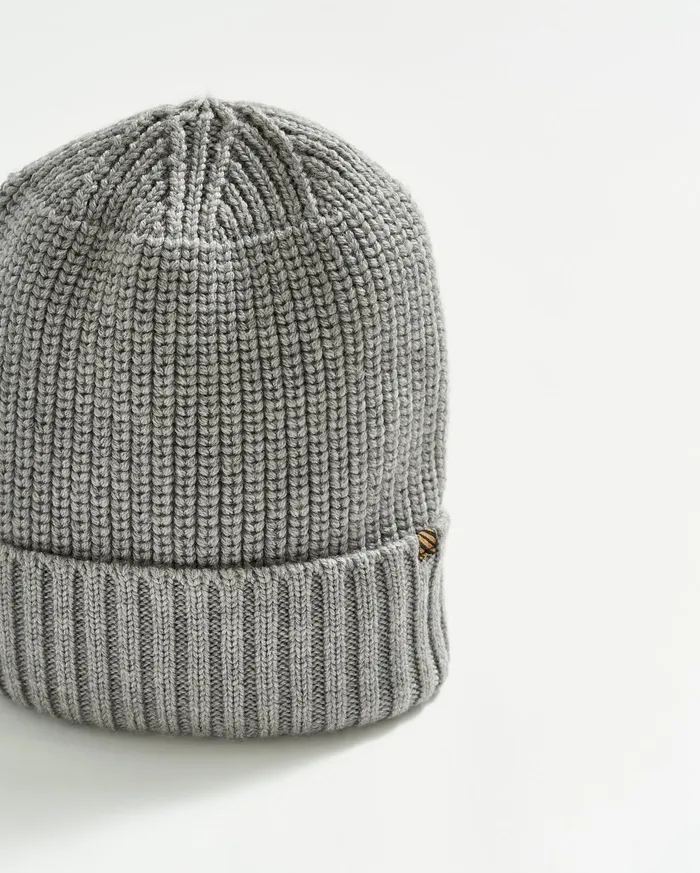 Men Accessories Billy Reid Wool Ribbon Beanie Grey