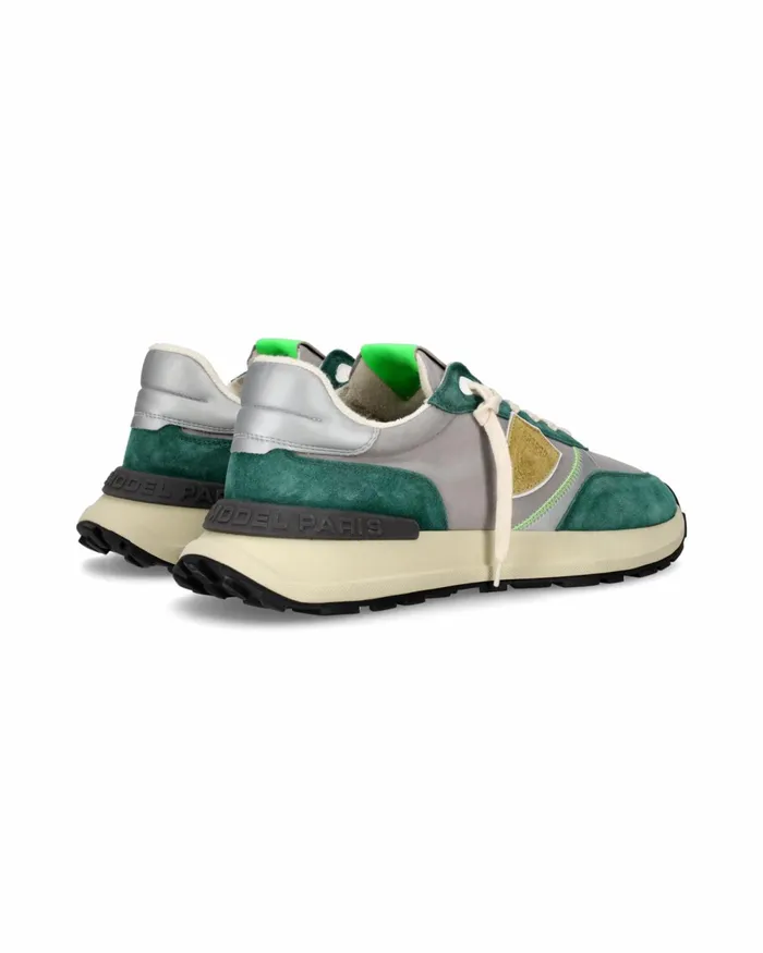 Men Antibes Sneakers Green Shoes Man Paris Philippe Model Paris Running