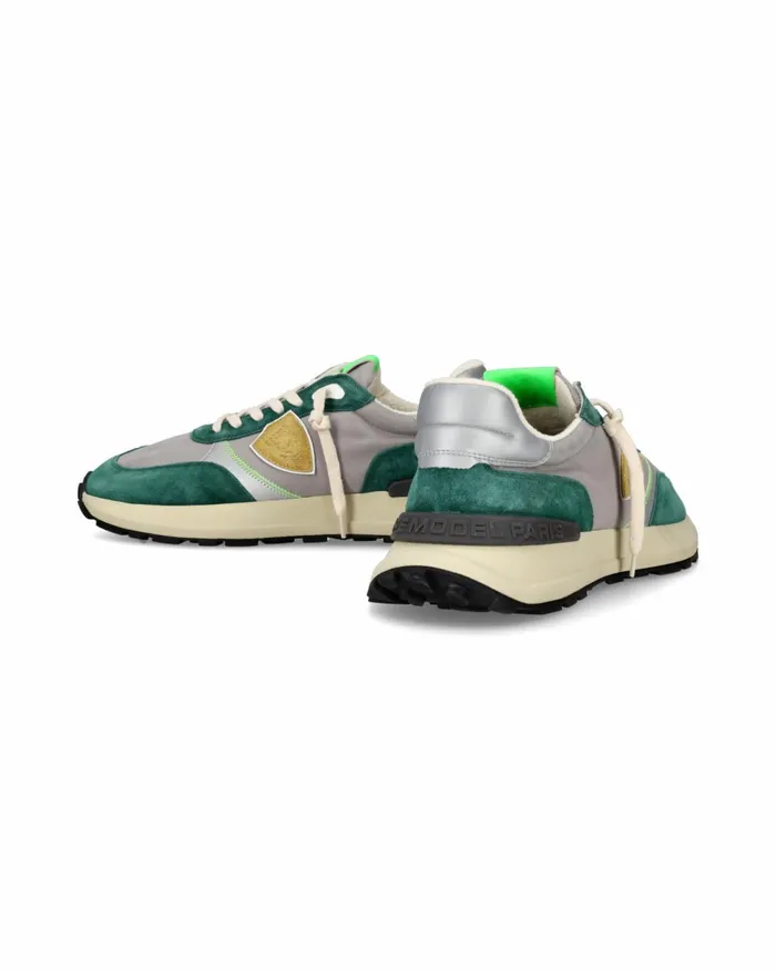 Men Antibes Sneakers Green Shoes Man Paris Philippe Model Paris Running