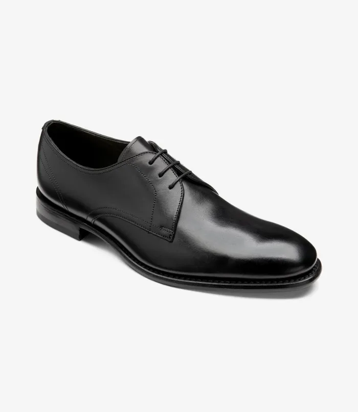 Men Atherton Black Loake Plain Ties Men Atherton Black Loake Plain Ties