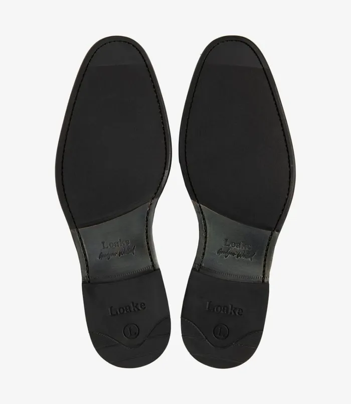 Men Atherton Black Loake Plain Ties Men Atherton Black Loake Plain Ties