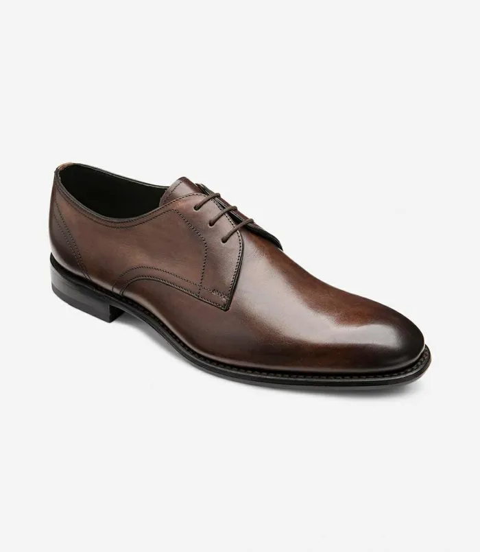 Men Atherton Dark Brown Loake Plain Ties Men Atherton Dark Brown Loake Plain Ties