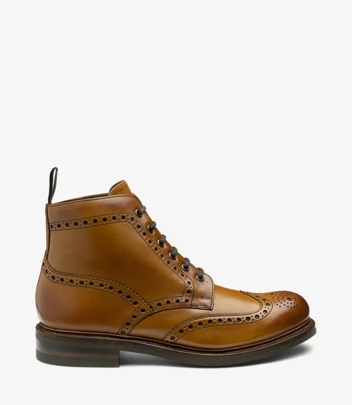 Men Bedale Tan Loake Boots