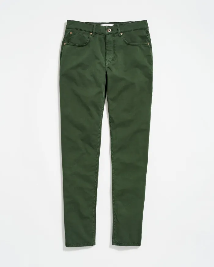 Men Bottoms Billy Reid 5 Pocket Pant Pine Green