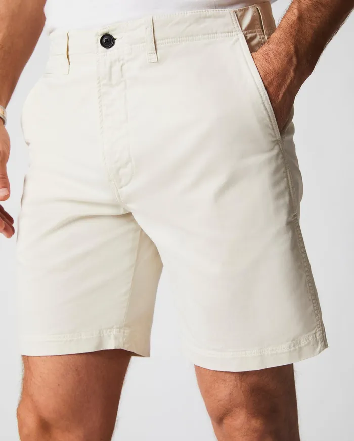 Men Bottoms Billy Reid Chino Short Eggshell